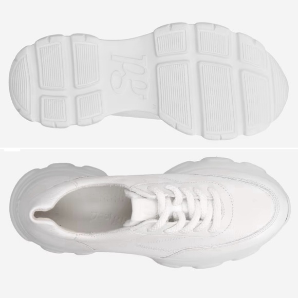 PAUL GREEN Mara Platform Sneaker In White Leather. BRAND NEW. - Picture 2 of 5